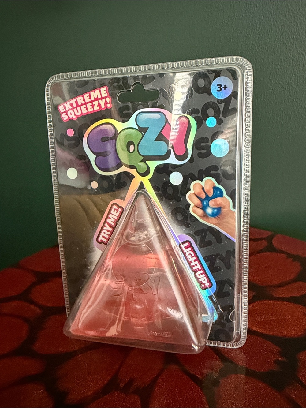 SQZY Squeeze Toy - Light up Pink Stress Reliever